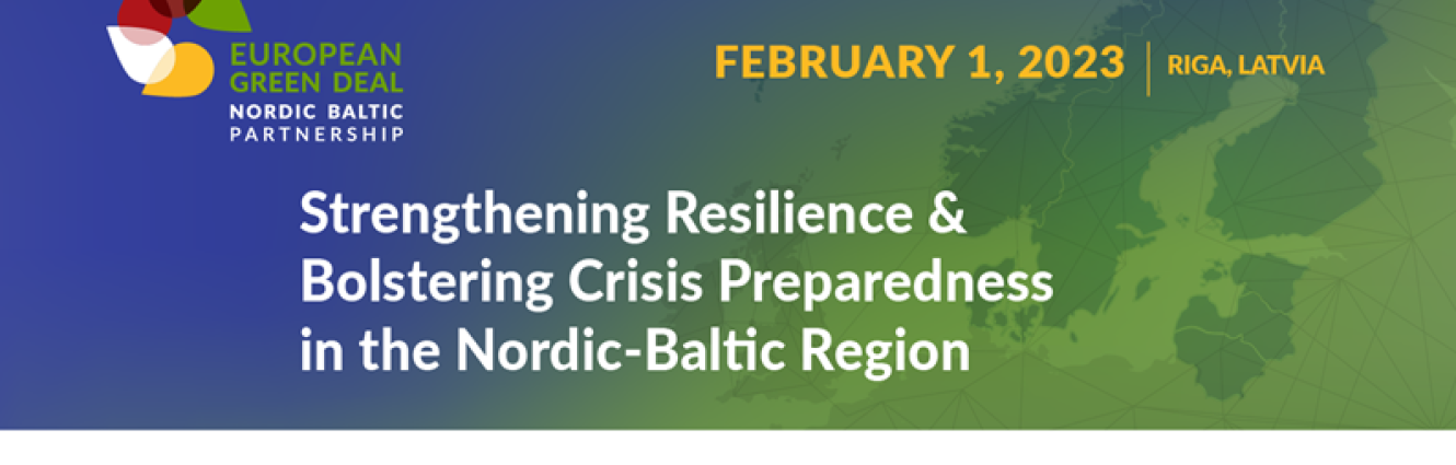 Strengthening resilience and bolstering crisis preparedness in the Nordic-Baltic region  